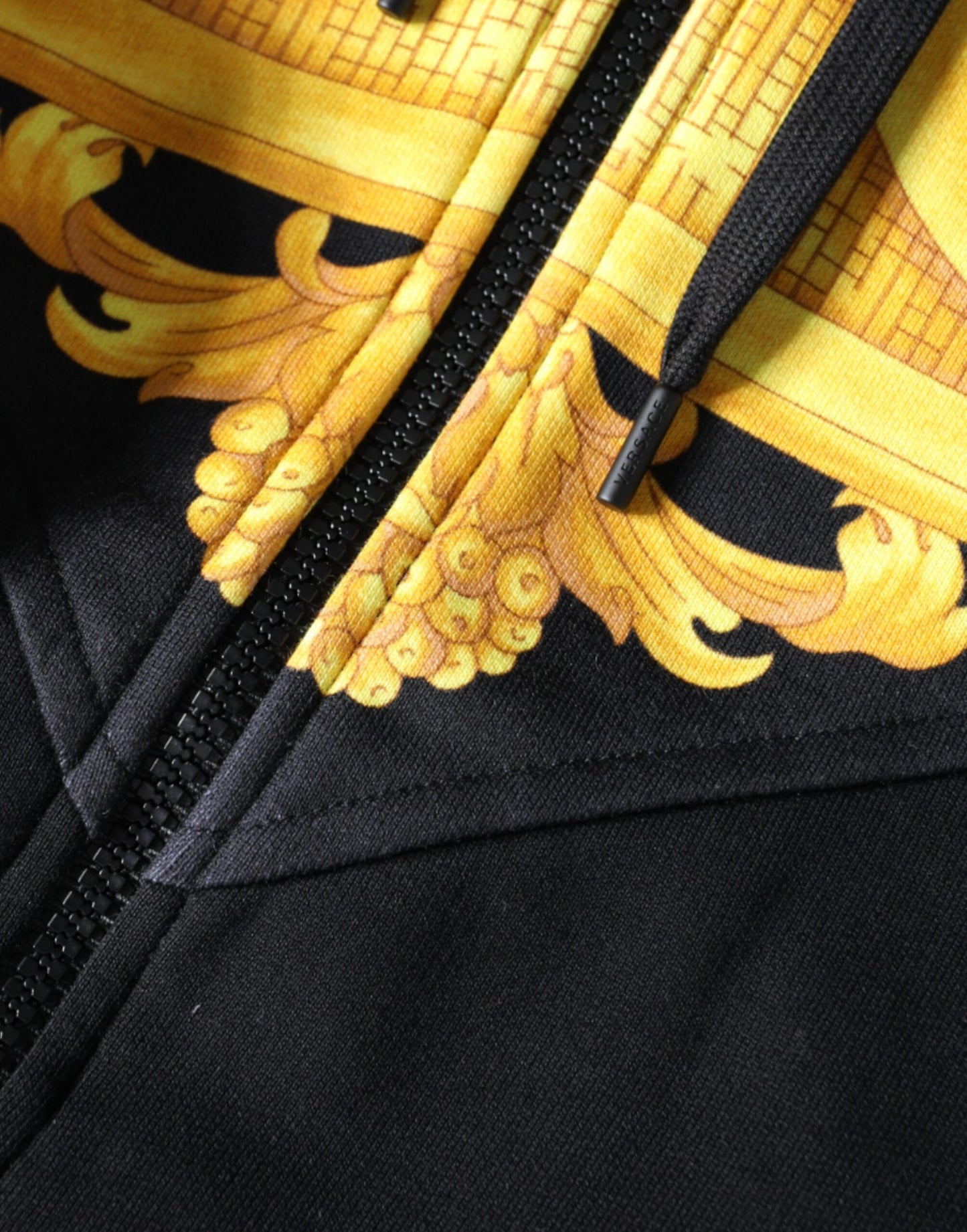 Black Medusa Print Full Zip Hoodie Sweatshirt / Jumper - The Luxe Alliance