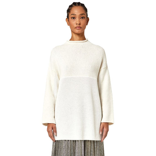 - White Wool Riciclata Sweater