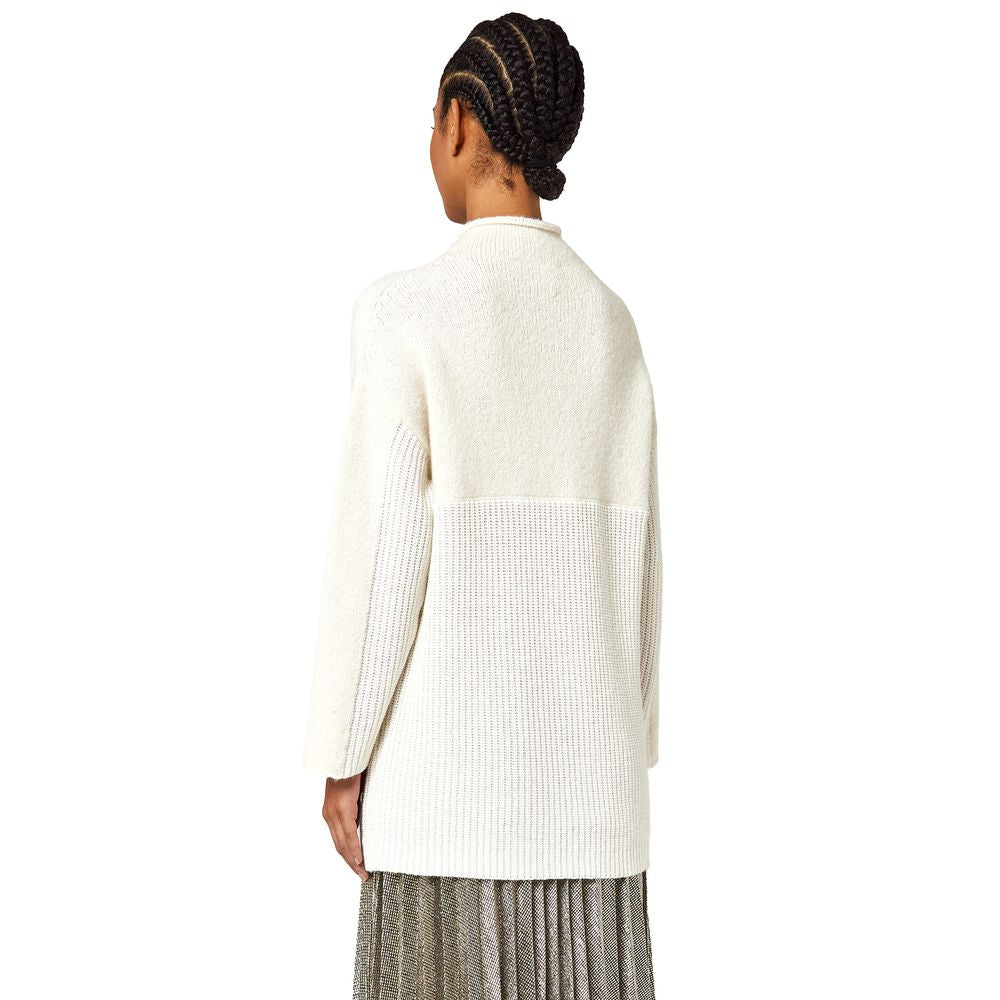 - White Wool Riciclata Sweater