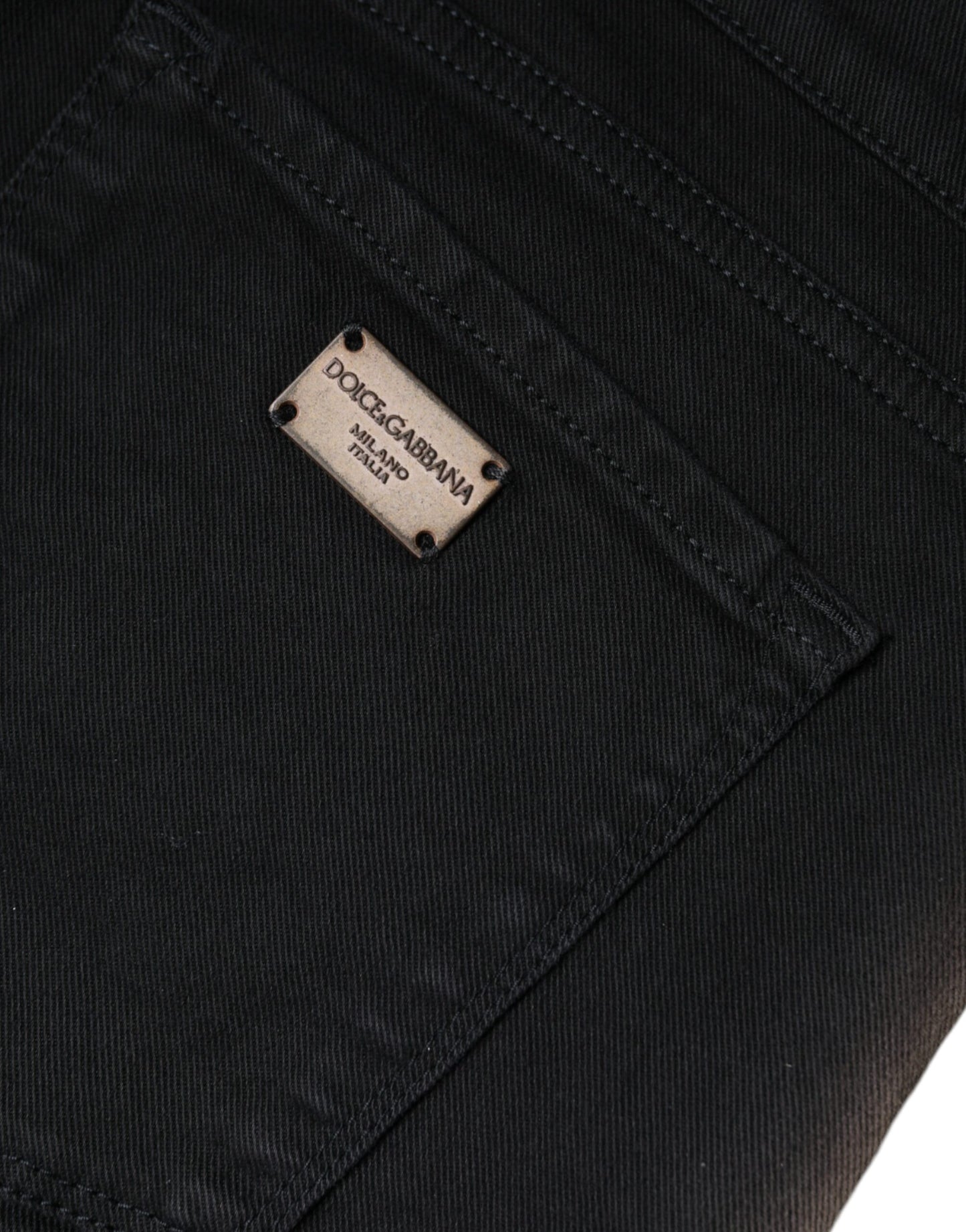 - Black Cotton Stretch Skinny Denim Jeans