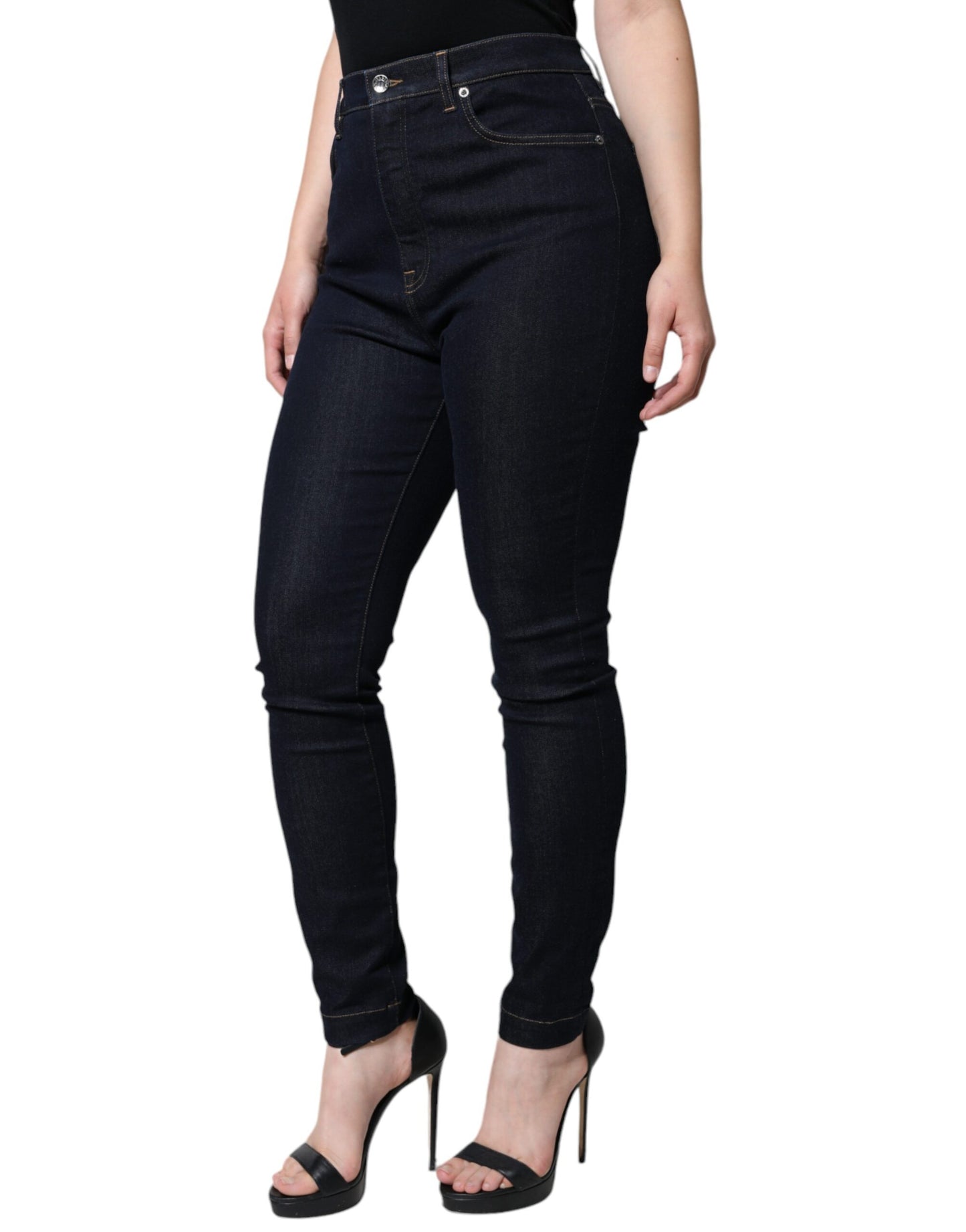 - Black GRACE High Waist Skinny Denim Jeans