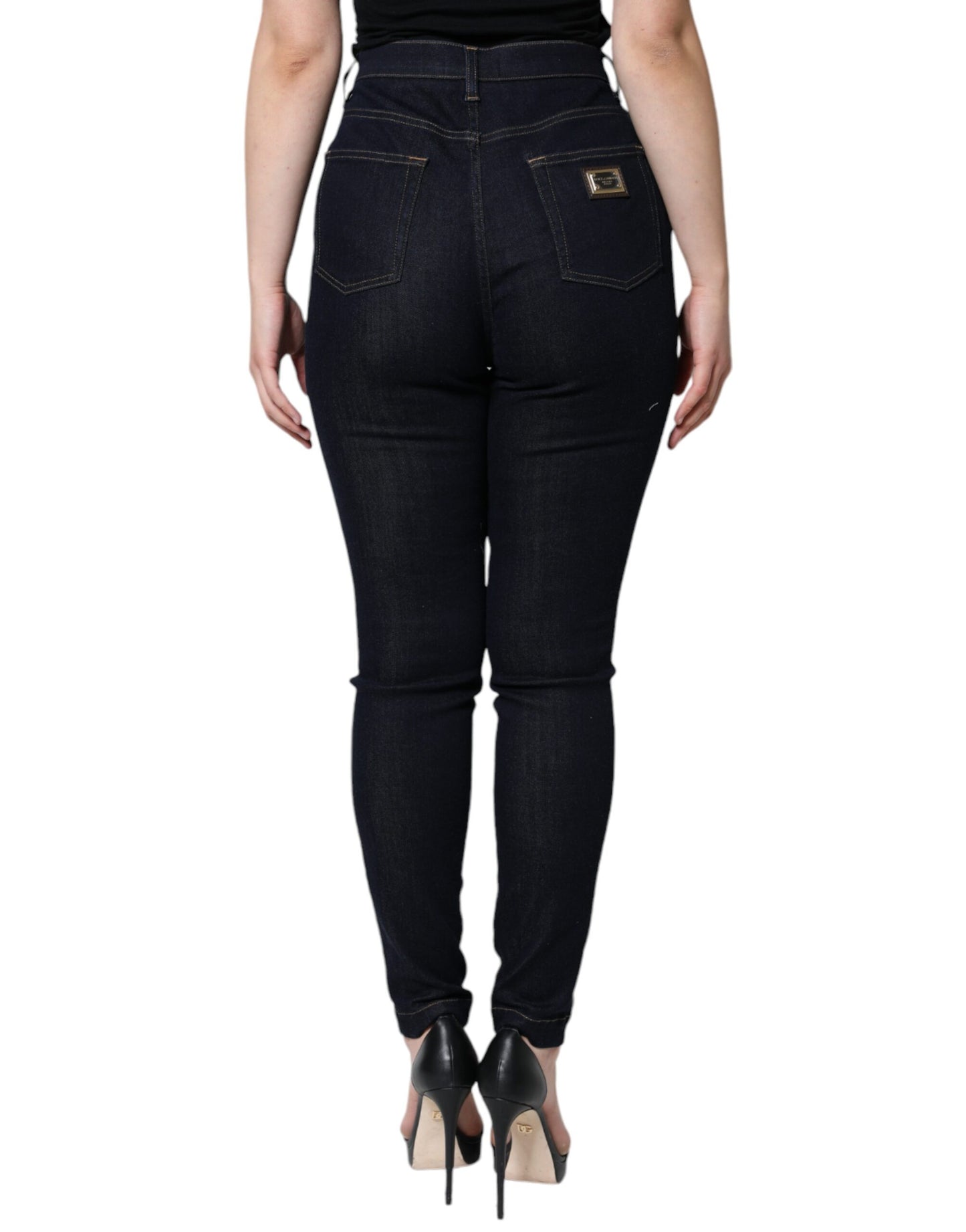- Black GRACE High Waist Skinny Denim Jeans
