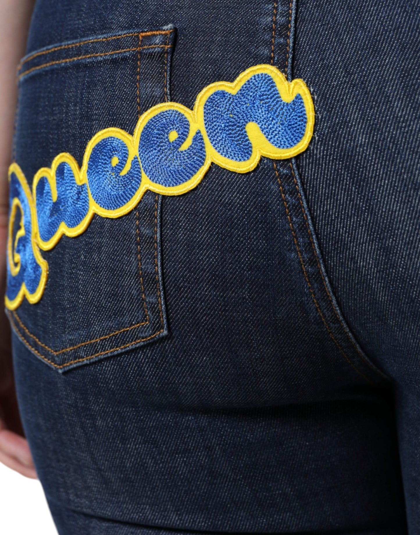 - Dark Blue QUEEN Cotton Skinny Denim Jeans