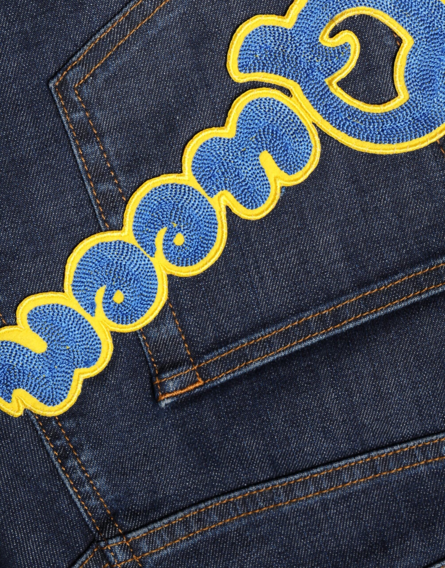 - Dark Blue QUEEN Cotton Skinny Denim Jeans