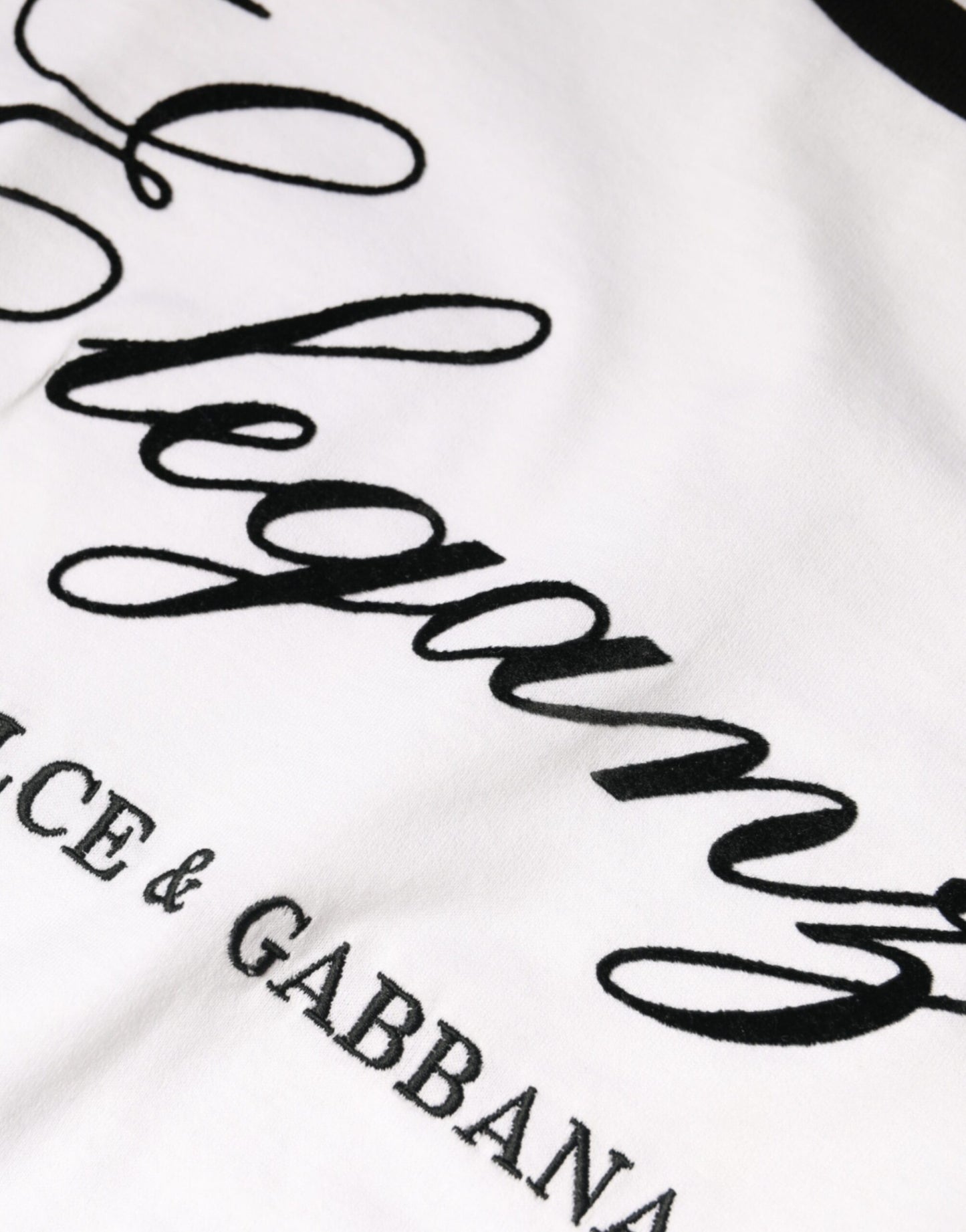 - White Eleganza Print Cotton Short Sleeves T-shirt
