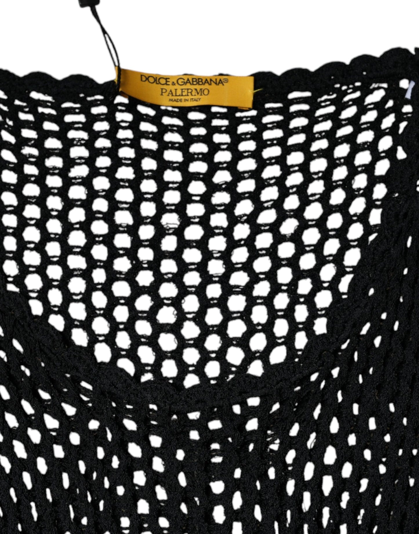 - Black Mesh See Through Sleeveless Tank Top