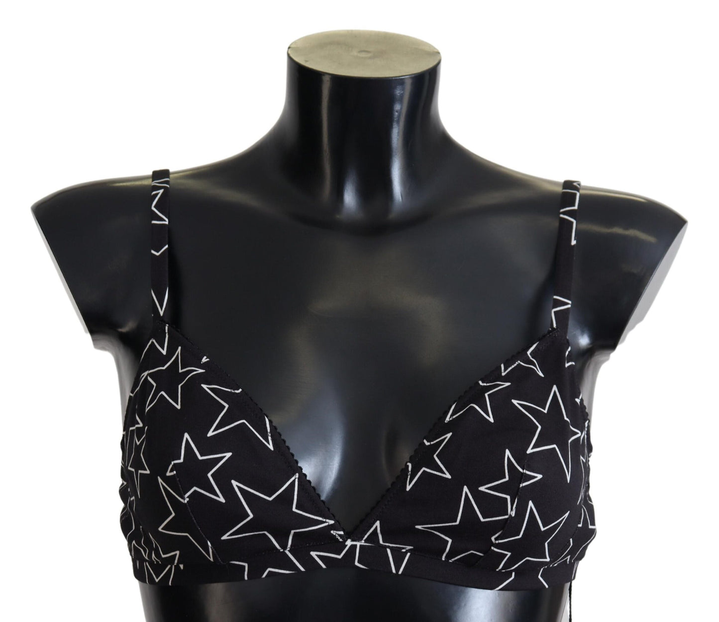 Black Millennials Star Non Wire Cotton Bra Underwear - The Luxe Alliance