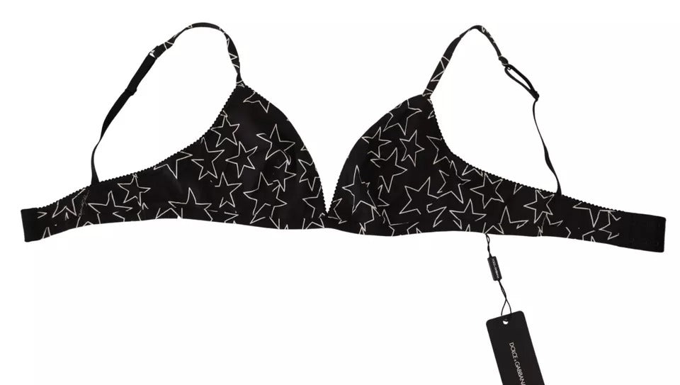 Black Millennials Star Non Wire Cotton Bra Underwear - The Luxe Alliance