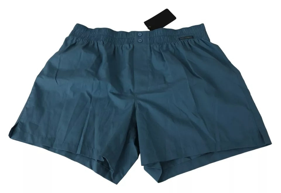 Blue Cotton Regular Boxer Shorts Underwear - The Luxe Alliance
