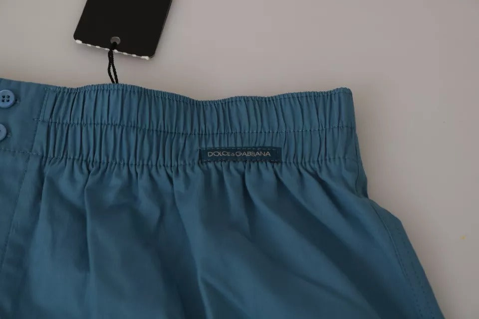 Blue Cotton Regular Boxer Shorts Underwear - The Luxe Alliance