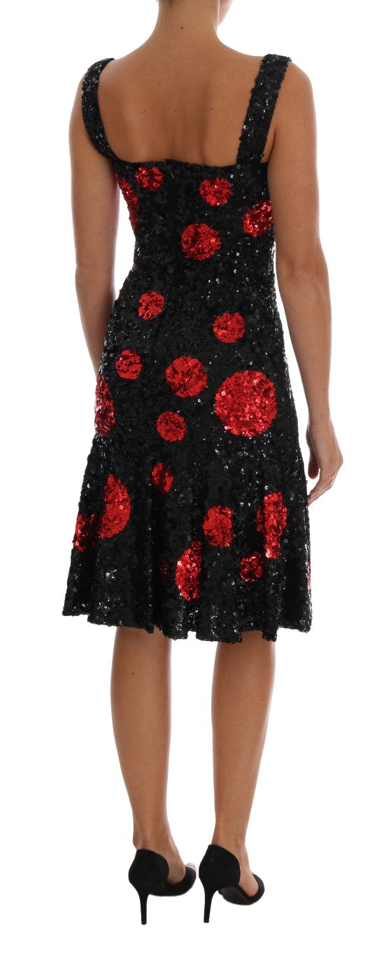 - Elegant Polka Dotted Shift Dress