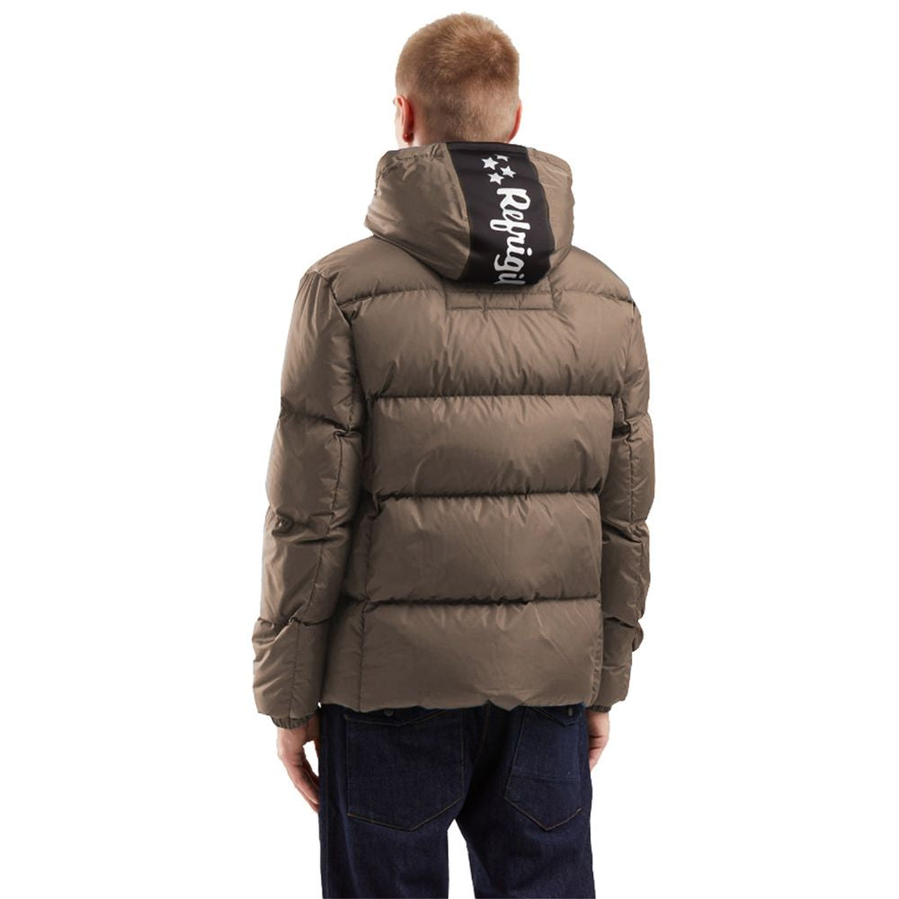 RefrigiWear Men’s Down Jacket – Brown