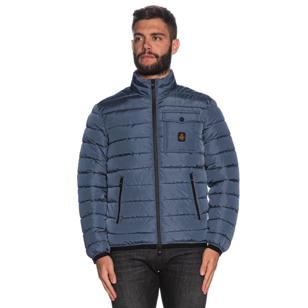 RefrigiWear Men's Light Blue Nylon Jacket
