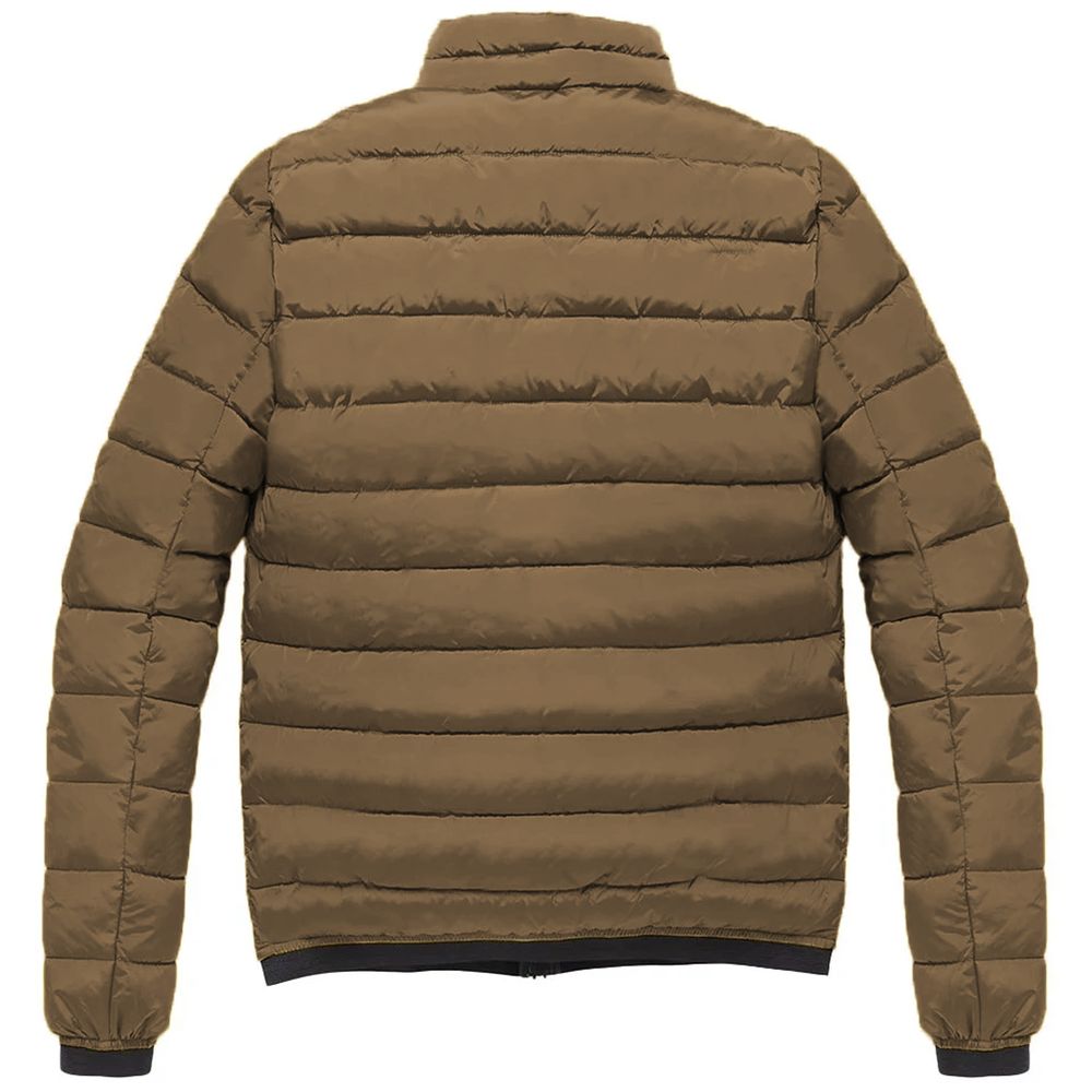 RefrigiWear Brown Nylon Down Jacket