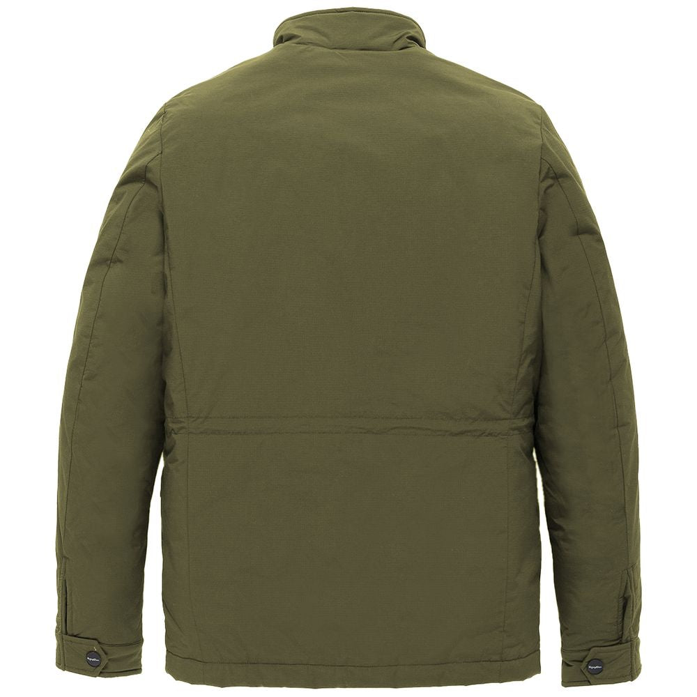 RefrigiWear Men's Jacket – Green Nylon Utility Jacket