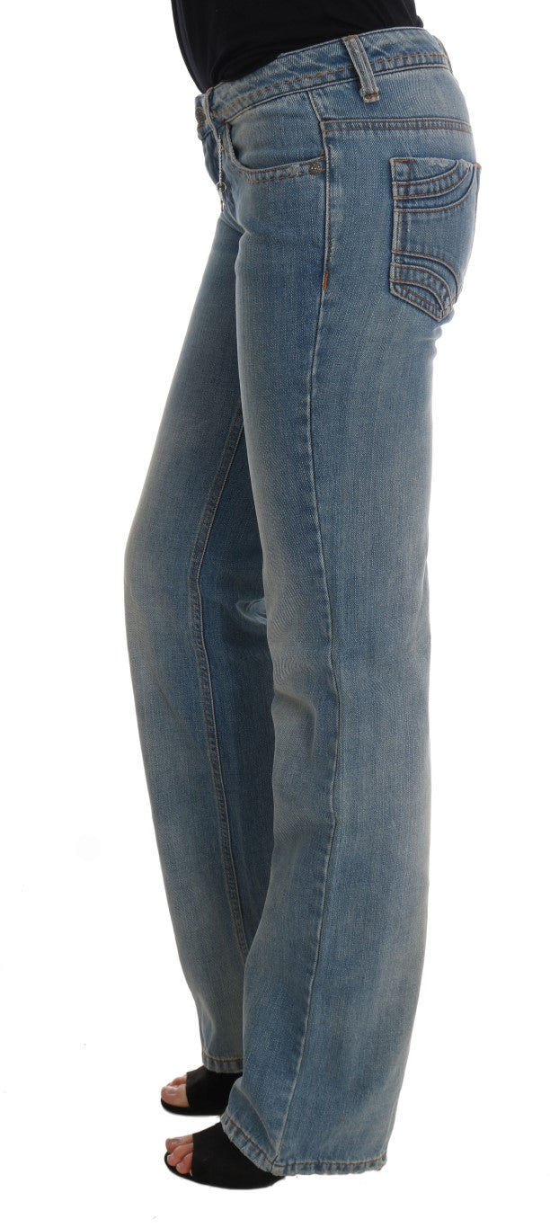 - Chic Classic Fit Straight Blue Jeans