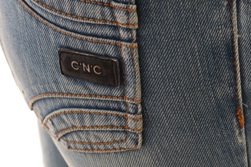 - Chic Classic Fit Straight Blue Jeans