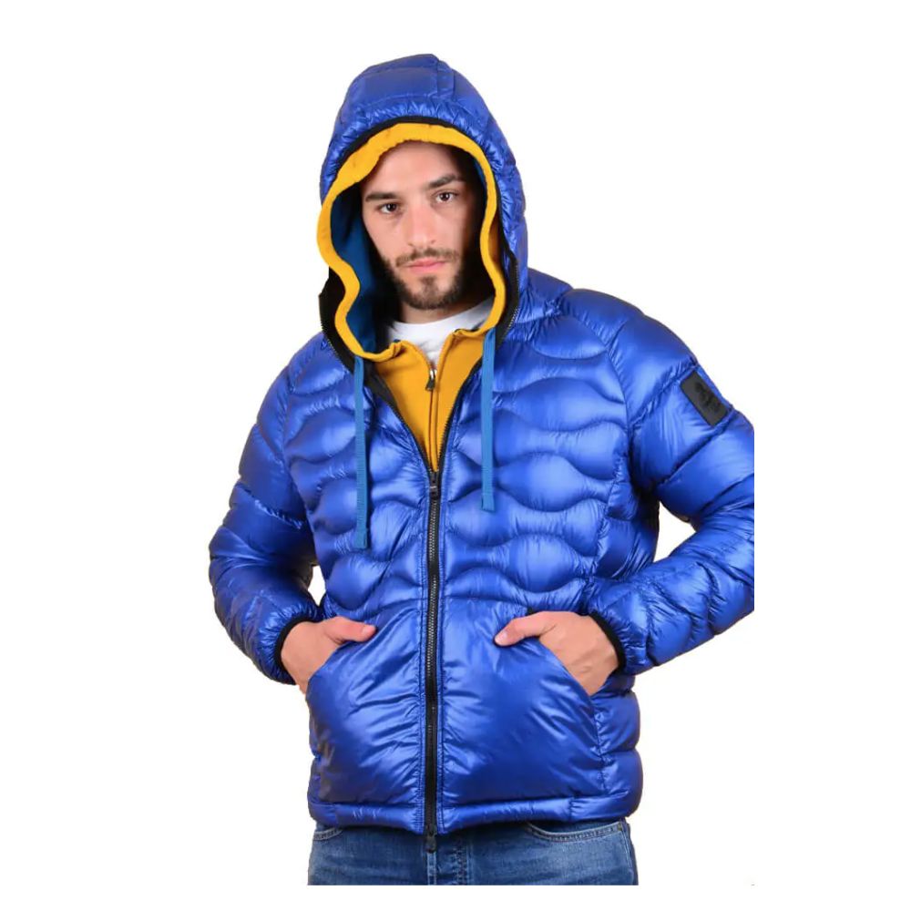 RefrigiWear Men's Down Jacket – Blue Nylon