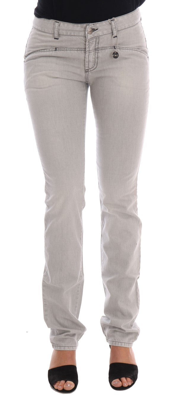 - Sophisticated Gray Super Slim Jeans