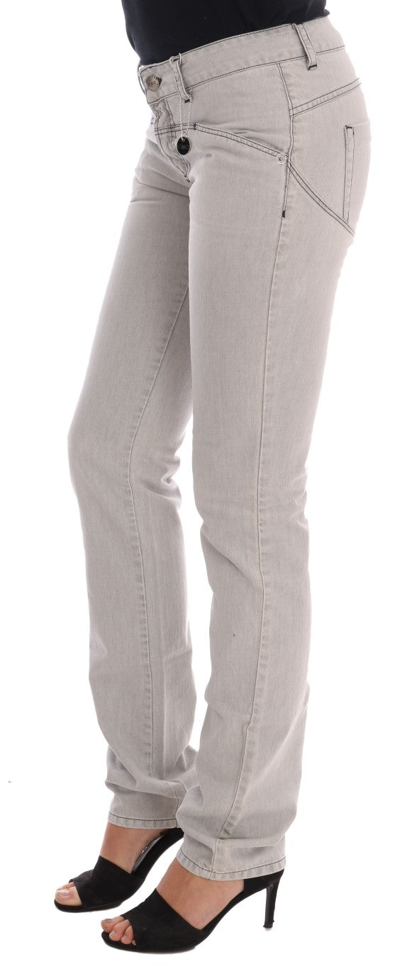 - Sophisticated Gray Super Slim Jeans