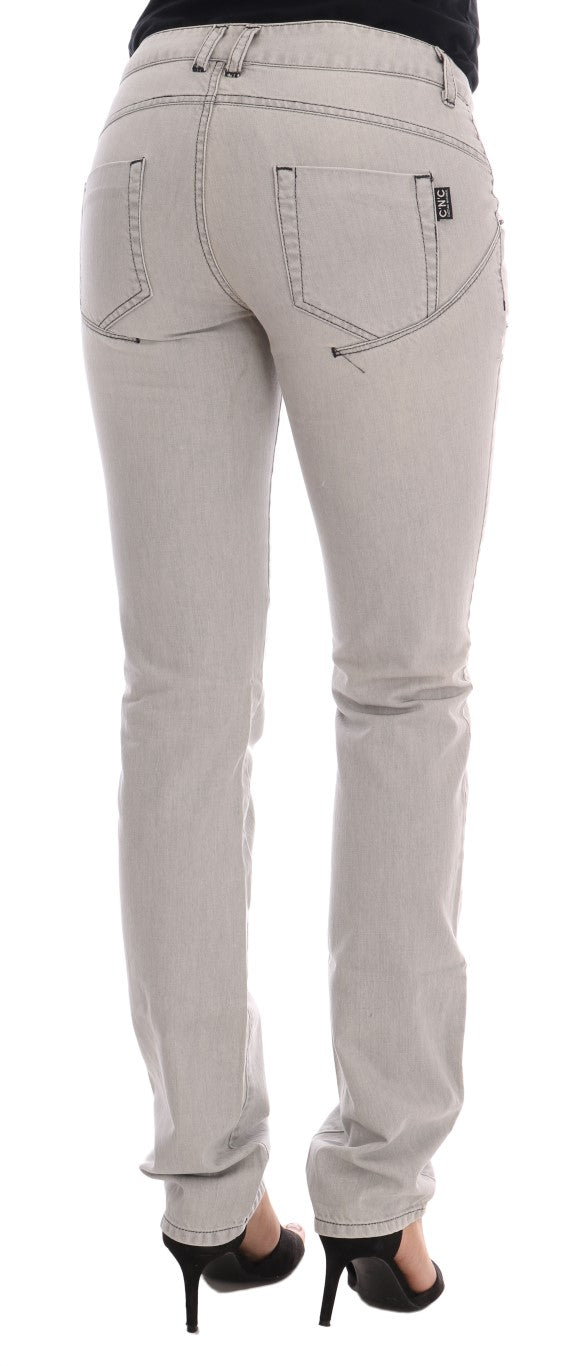 - Sophisticated Gray Super Slim Jeans