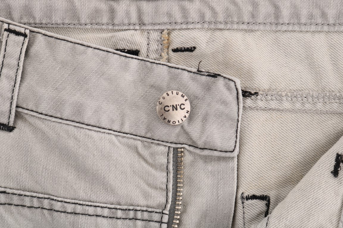 - Sophisticated Gray Super Slim Jeans