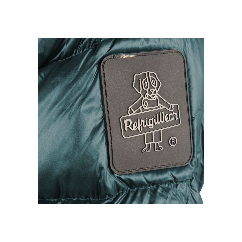 RefrigiWear Men's Down Jacket - Green Nylon