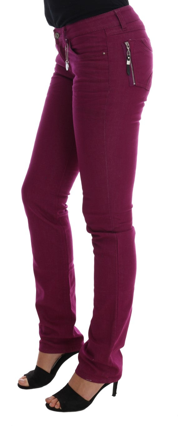 - Elegant Purple Super Slim Jeans