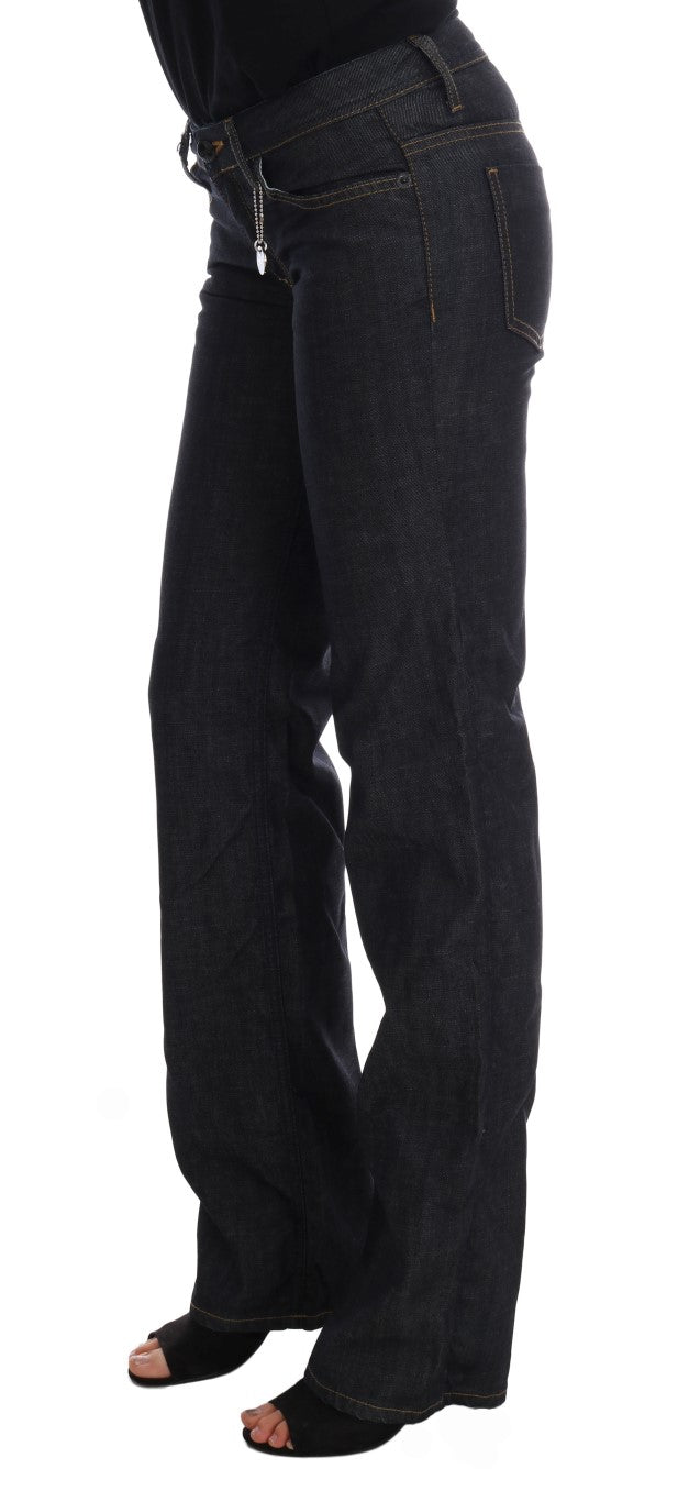 - Chic Dark Blue Straight Fit Jeans
