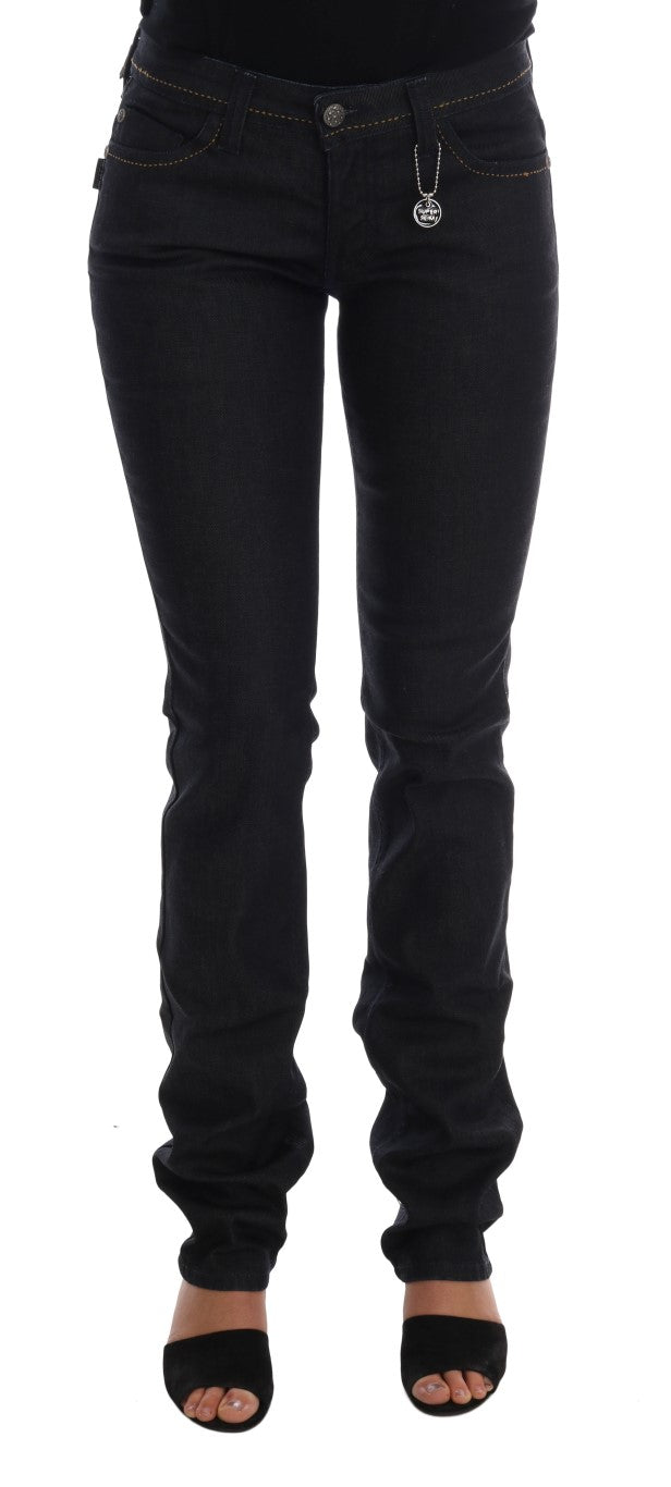 - Chic Dark Blue Super Slim Fit Jeans