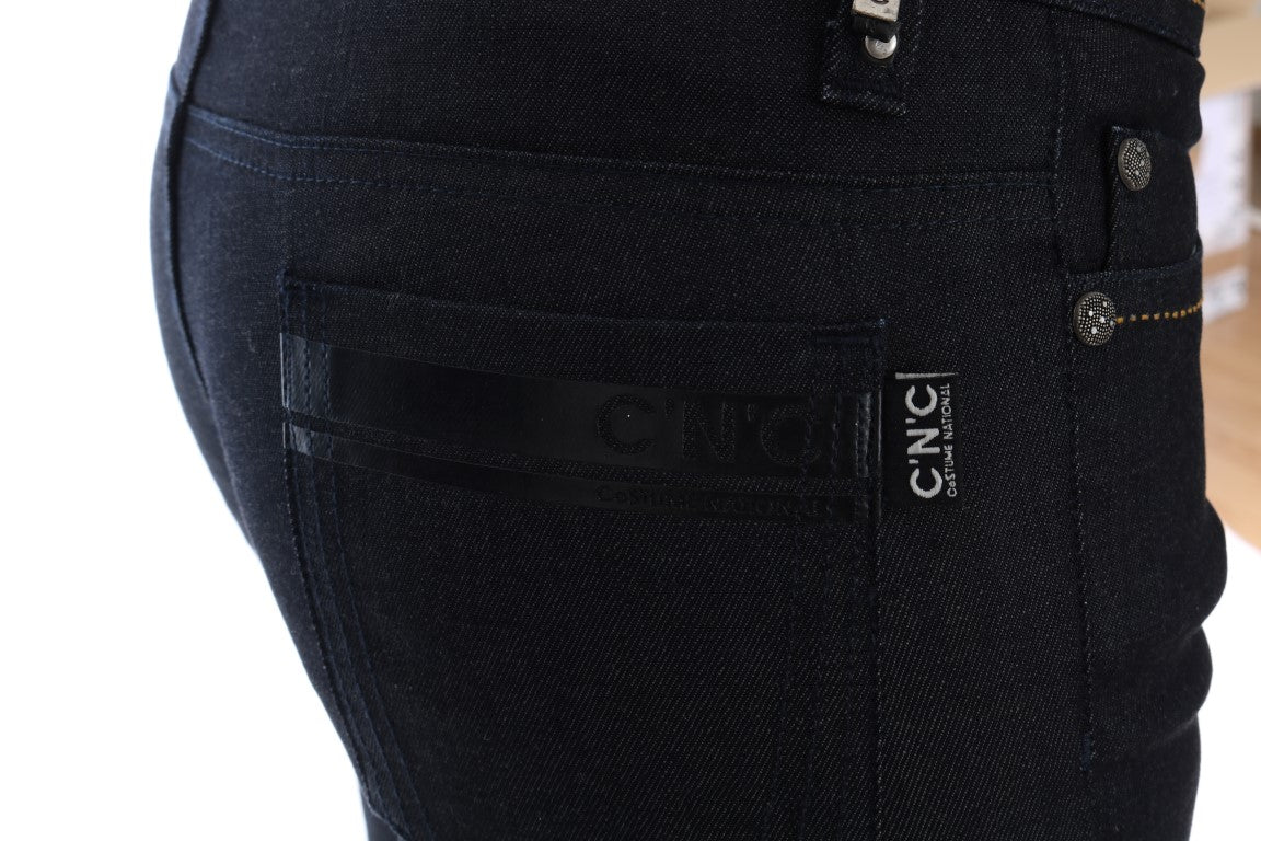 - Chic Dark Blue Super Slim Fit Jeans