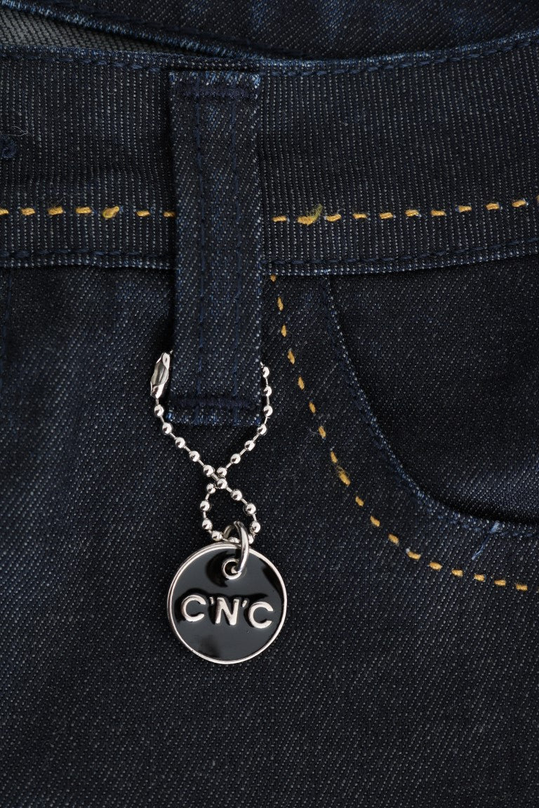 - Chic Dark Blue Super Slim Fit Jeans
