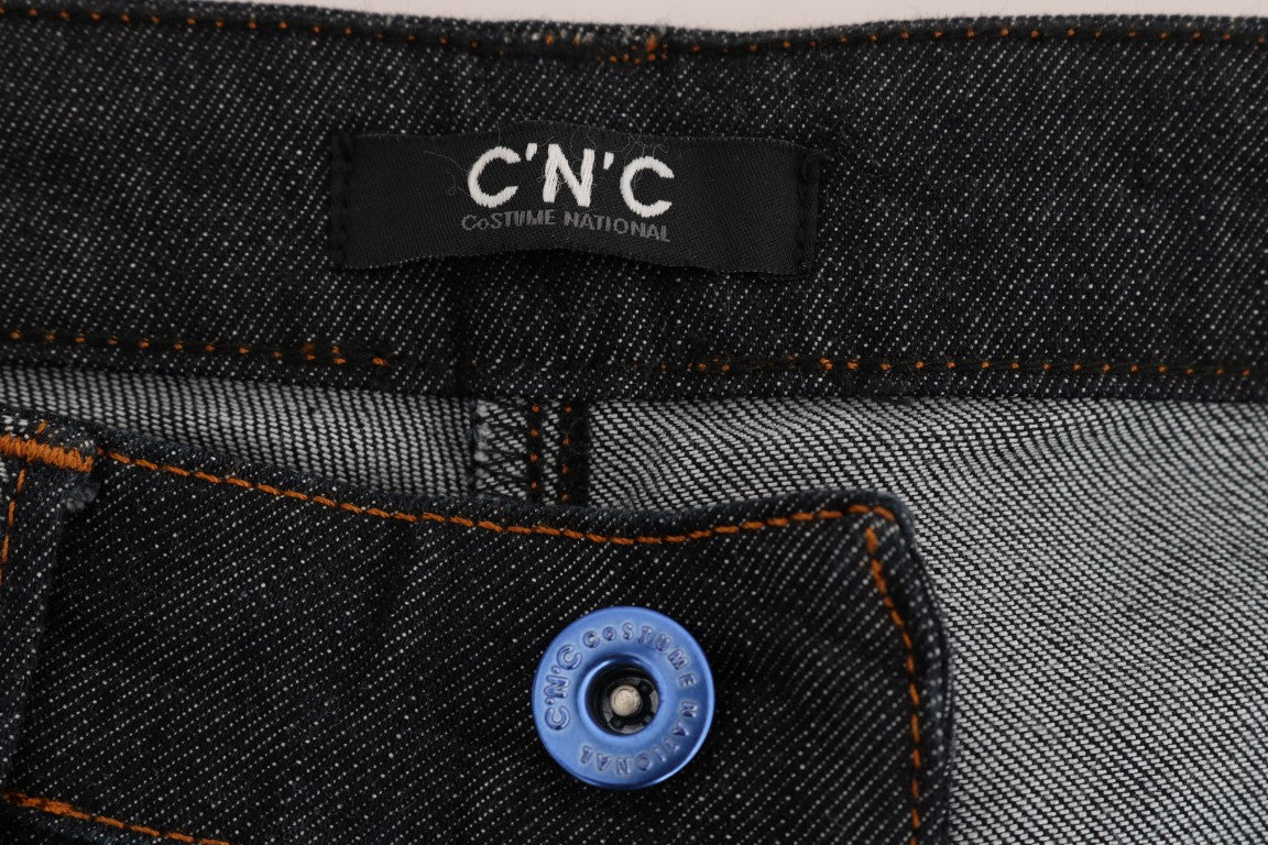 - Sleek Dark Blue Super Slim Jeans