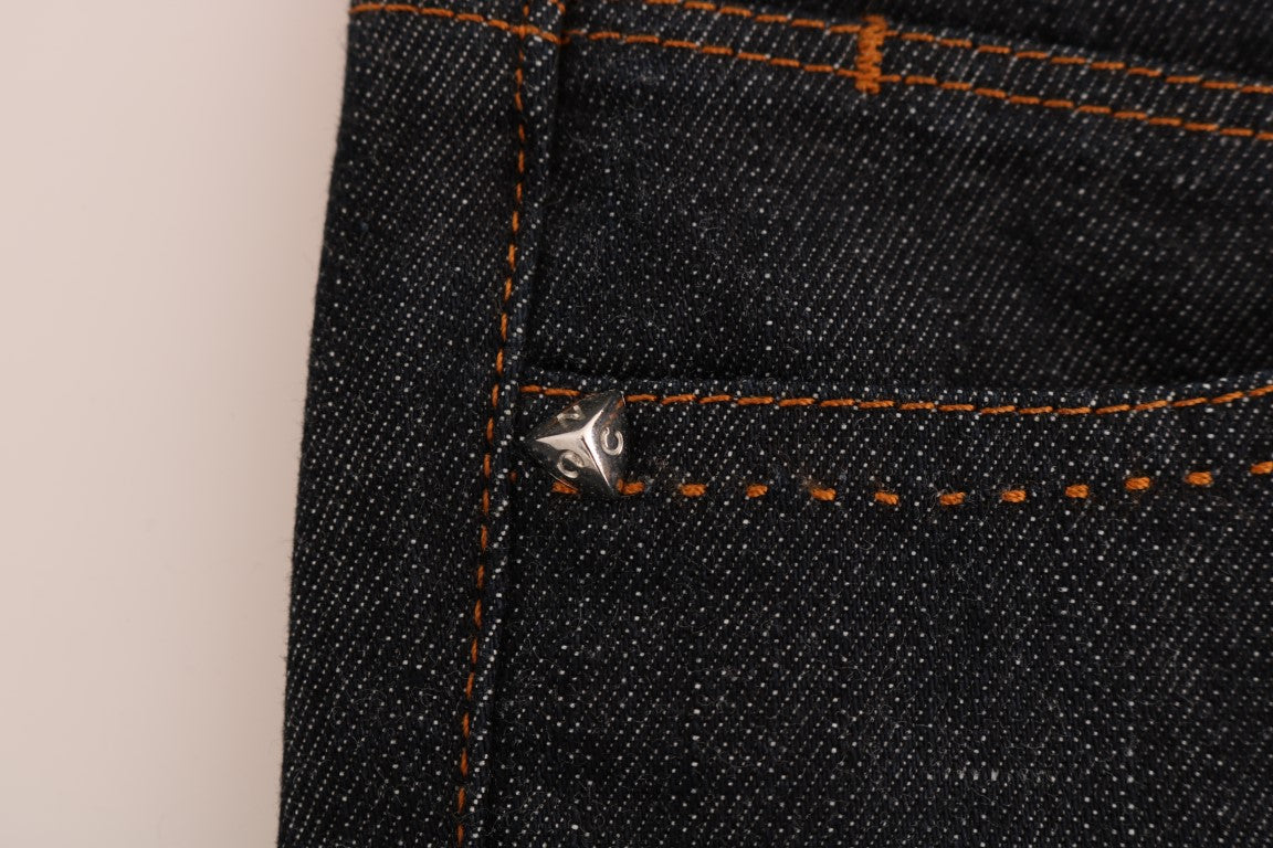 - Sleek Dark Blue Super Slim Jeans