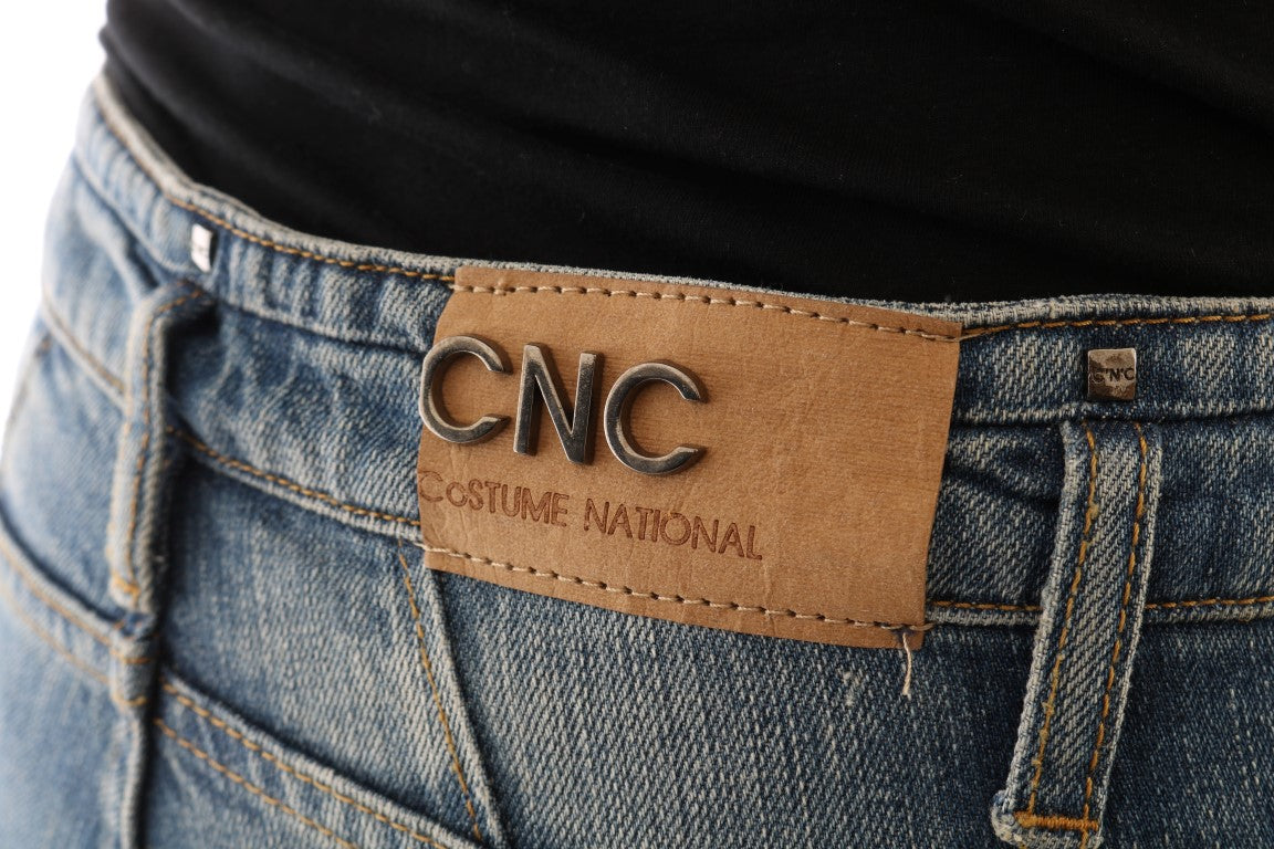- Chic Blue Slim Fit Designer Jeans