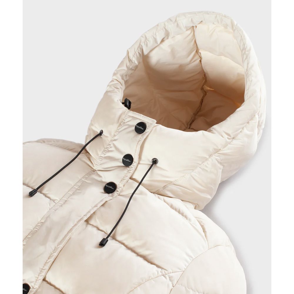RefrigiWear Long Down Jacket – White – Nylon
