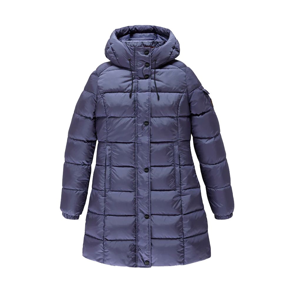 RefrigiWear Men’s Long Nylon Down Jacket – Purple
