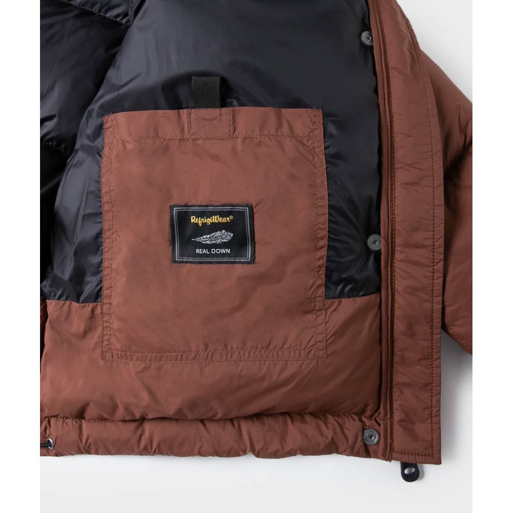 Refrigiwear Short Down Jacket - Brown Polyester