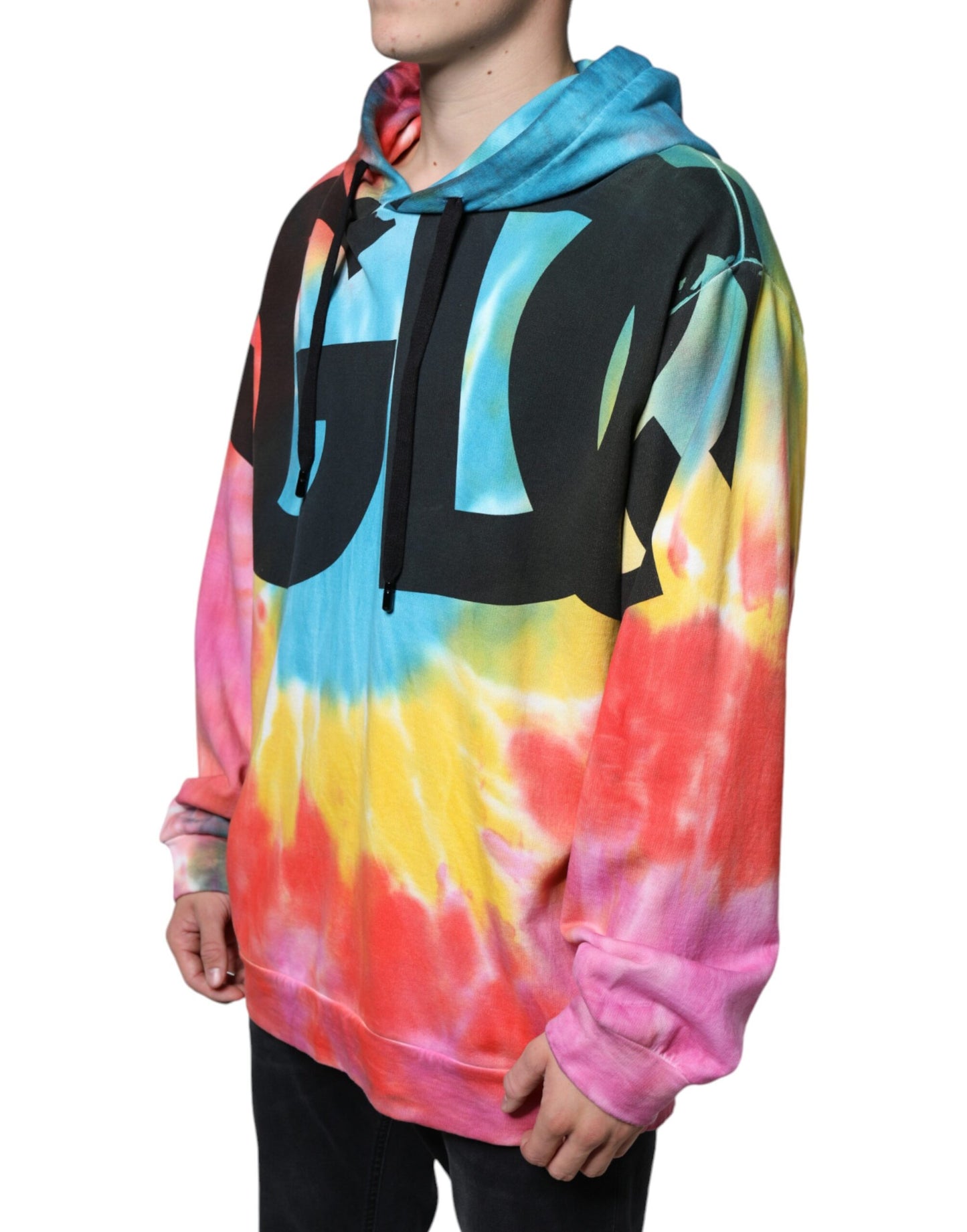 - Multicolor Tie Dye Hooded Sweatshirt Sweater