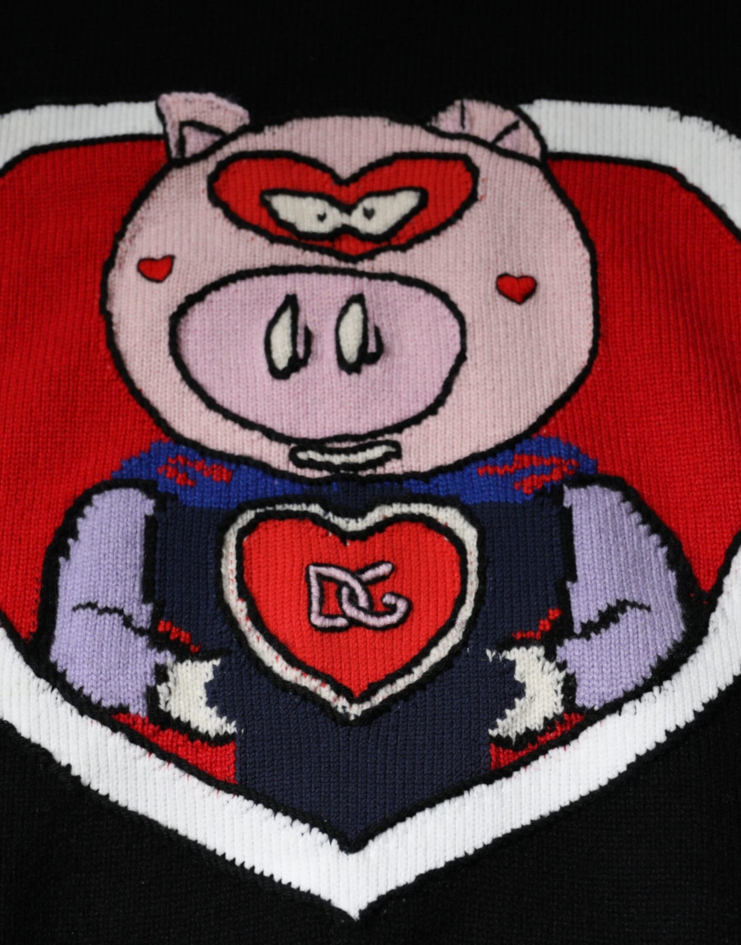 - Black Cashmere Pig of the Year Pullover Sweater