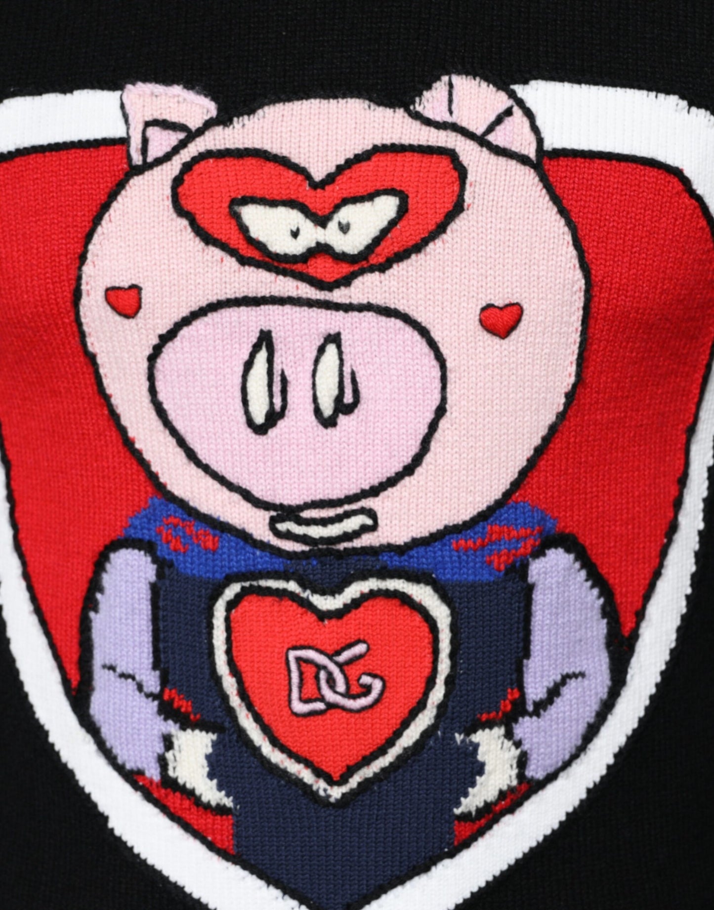 - Black Cashmere Pig of the Year Pullover Sweater