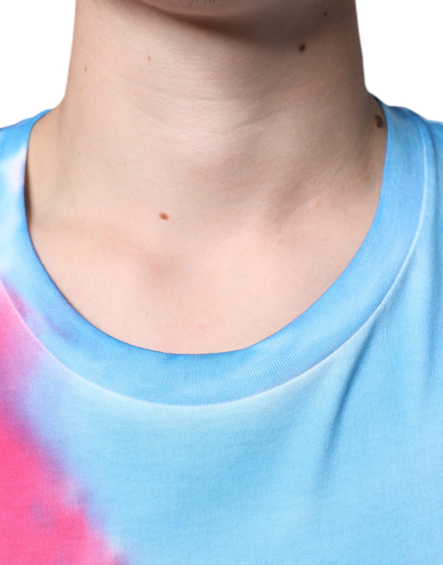 - Multicolor Tie Dye Cotton Sleeveless T-shirt