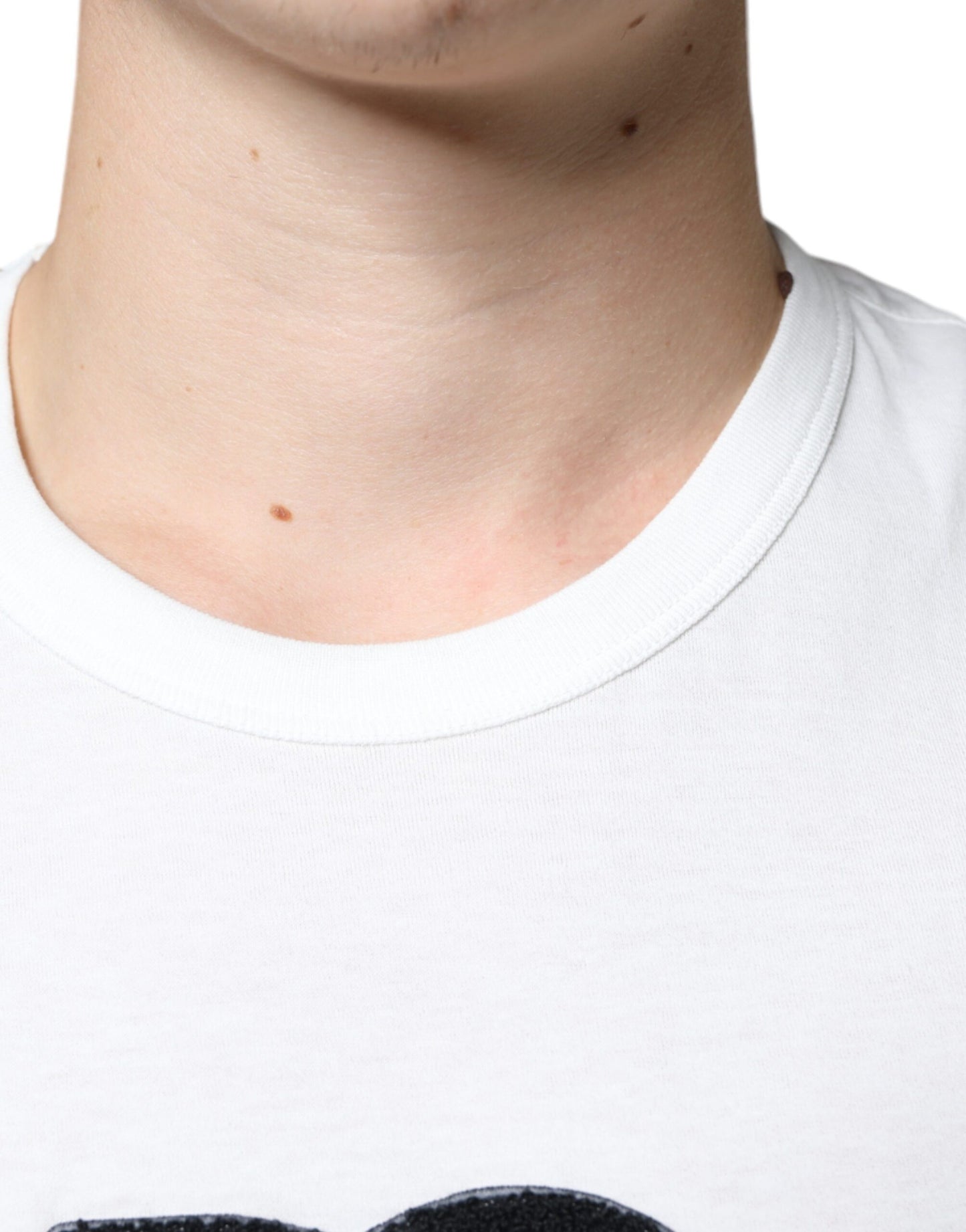 - White Cotton DG Logo Print T-shirt