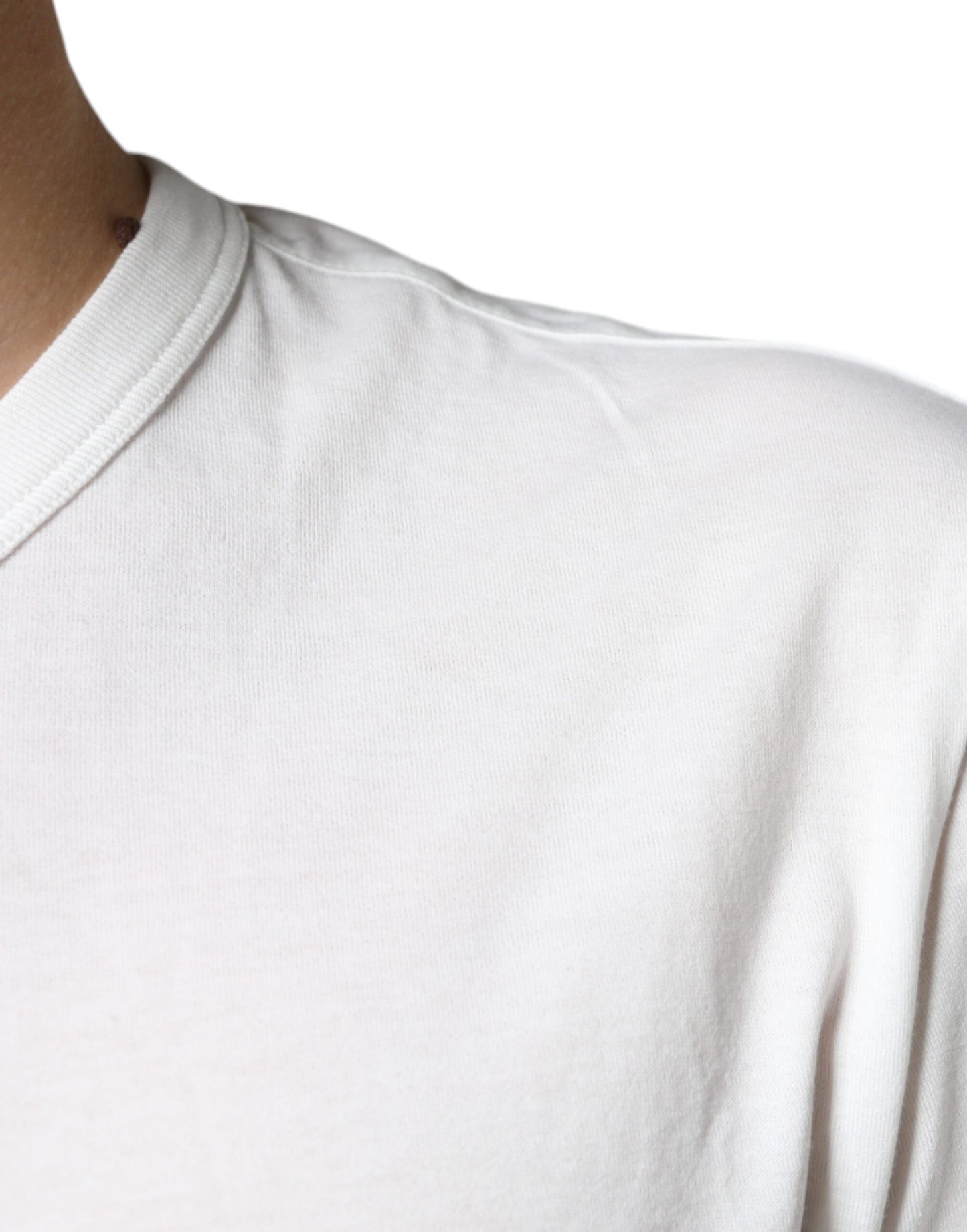 - White Cotton DG Logo Print T-shirt