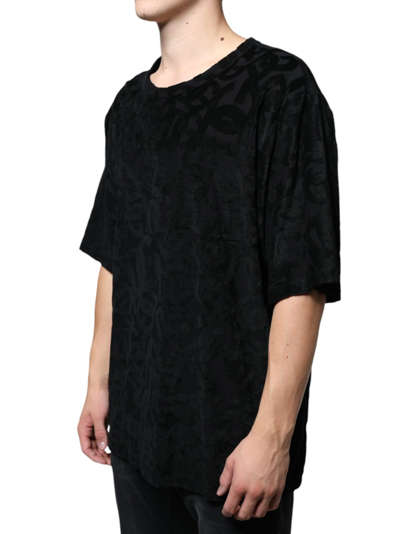 - Black DG Mania Logo Print T-shirt