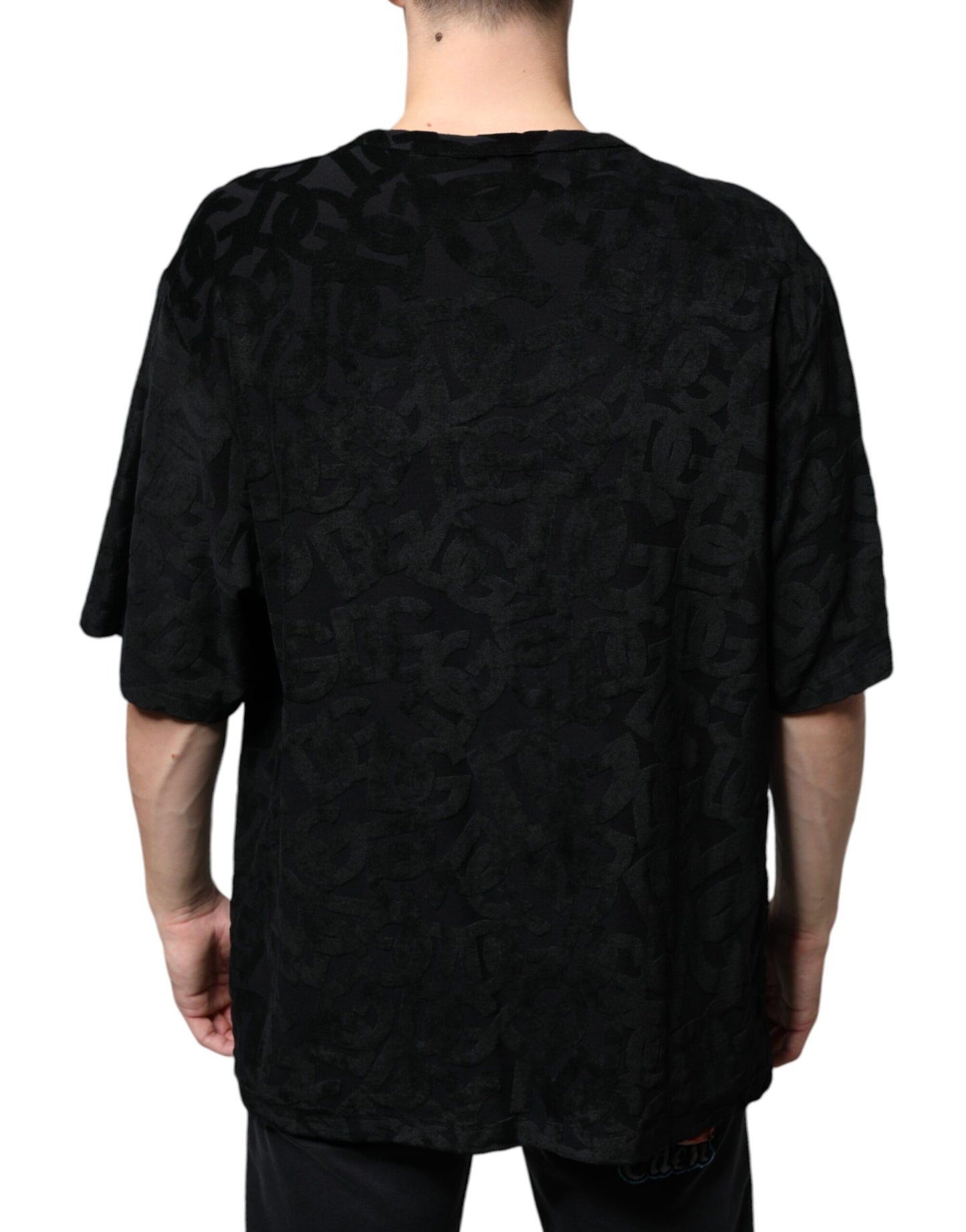 - Black DG Mania Logo Print T-shirt