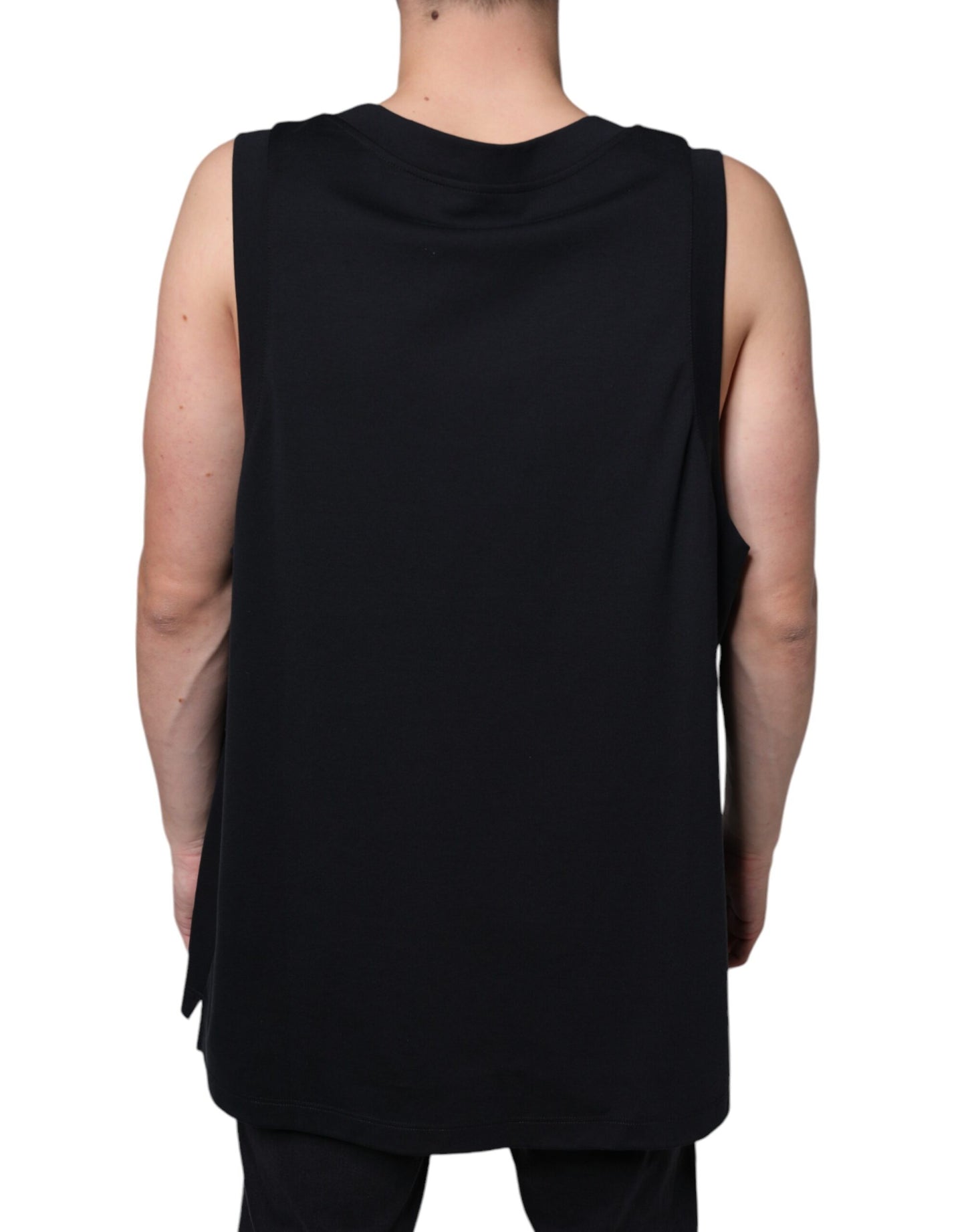 - Black Cotton Born To Be Free Sleeveless T-shirt