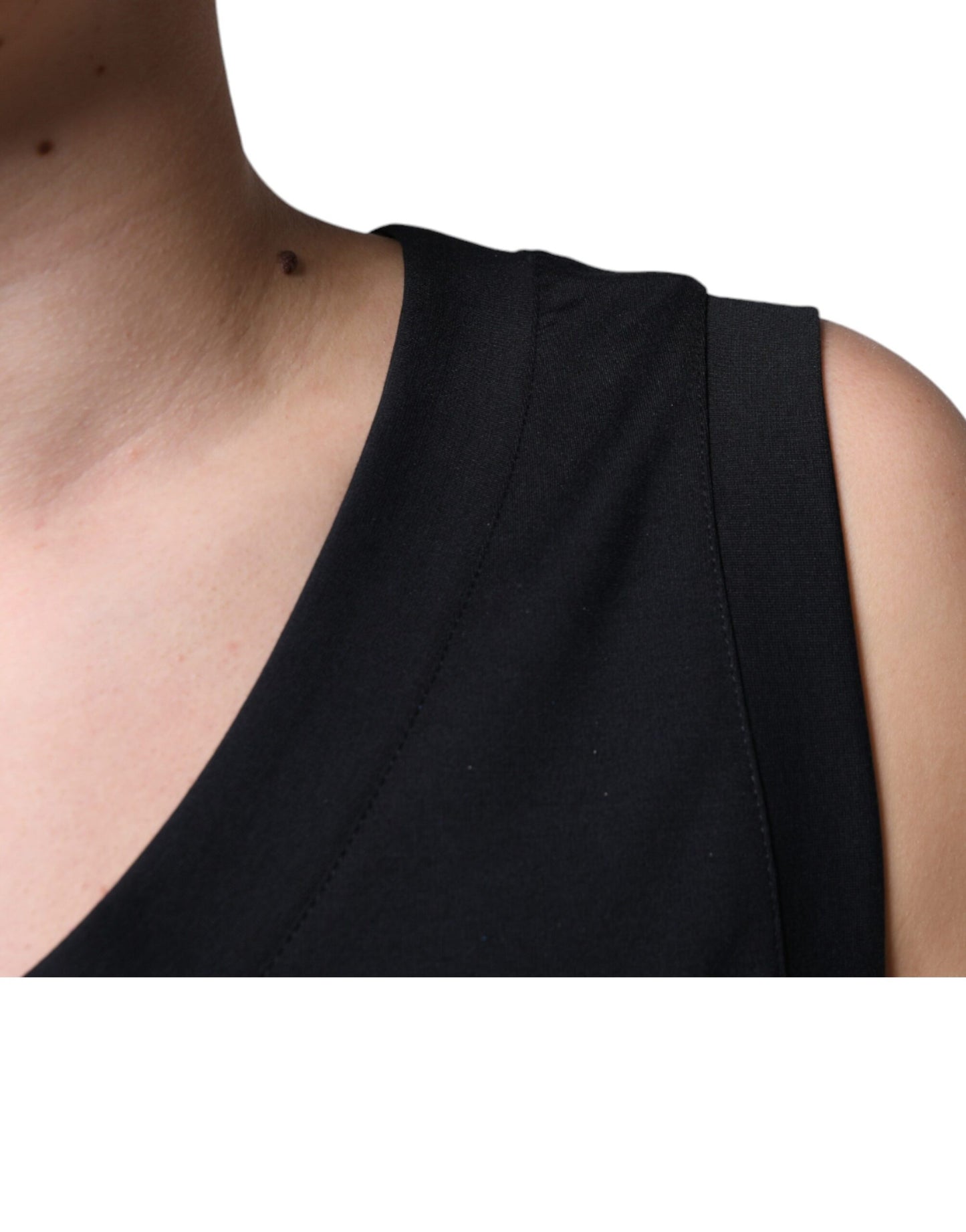 - Black Cotton Born To Be Free Sleeveless T-shirt