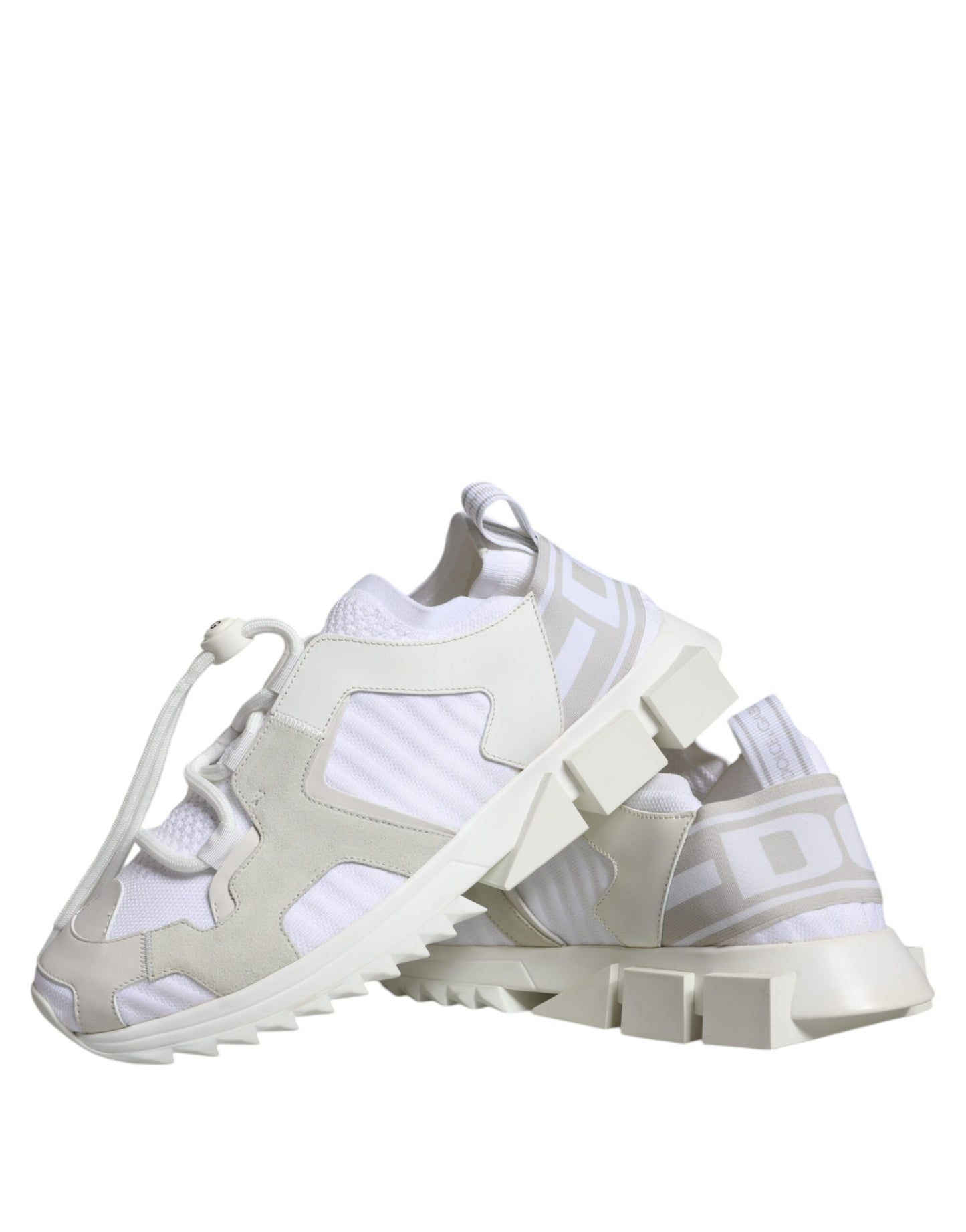 Dolce & Gabbana White Mesh Sorrento Trekking Sneakers