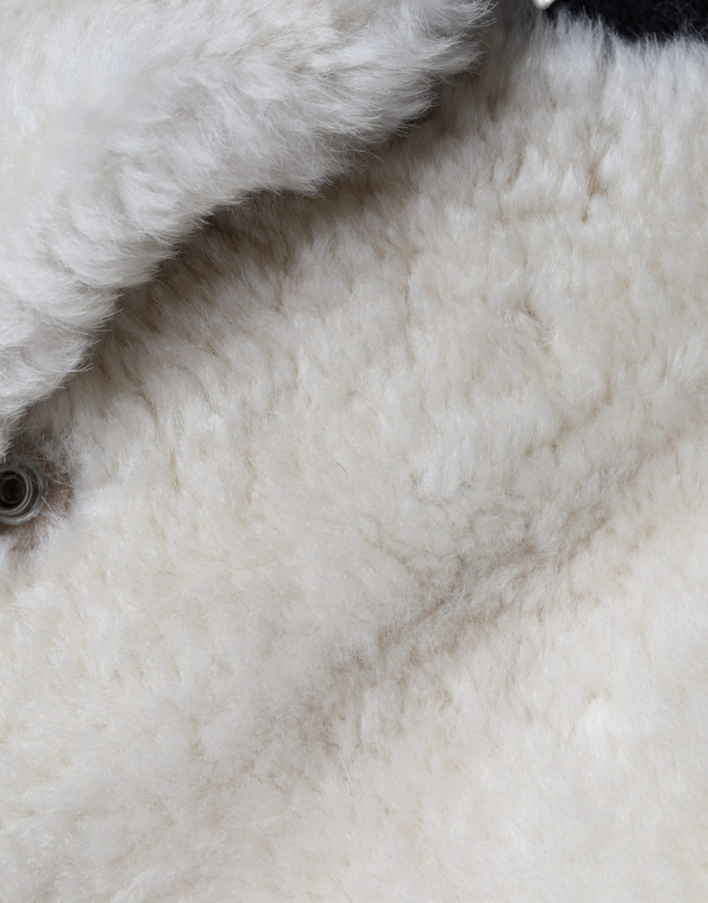- White WARRENFORD Shearling Leather Vest Coat Jacket